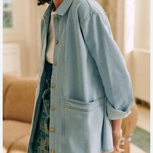 Sézane Will light blue denim Women's Jacket